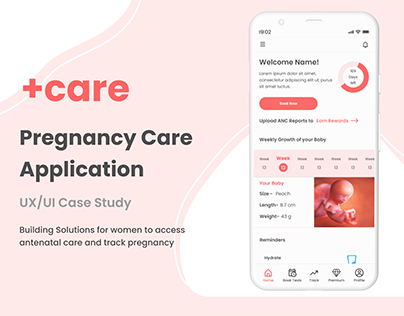 Pregnancy Care application- UX/UI Case Study