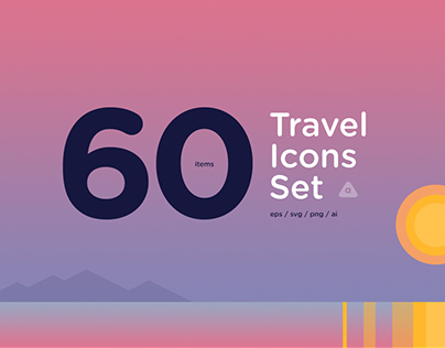 60 Travel Icons Set
