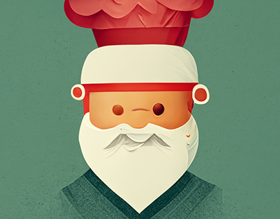Santa Chef | Illustration