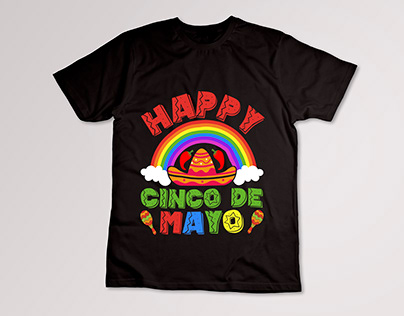 Happy Cinco de mayo Typography T Shirt Design vector.