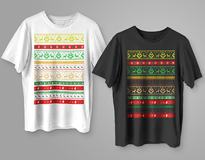 Christmas pattarn t-shirt design