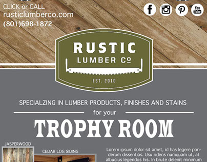 Rustic Lumber Product Promotions