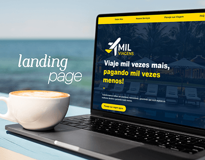 Webdesign Landing Page ✦ Agência de viagens Mil Viagens
