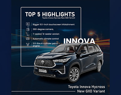 Toyota Innova Hycross New GXO Variant-Social Media Ad