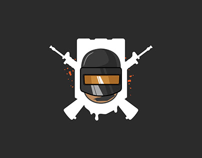 PUBG Soldier Helmet with Gun Logo