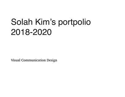 Solah Kim's portpolio
