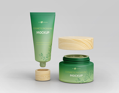 Free Cosmetic Packaging Mockup