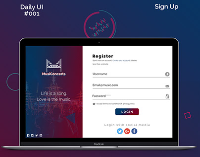 Sign Up - DailyUI #001