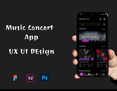 Music Concert App UI Design