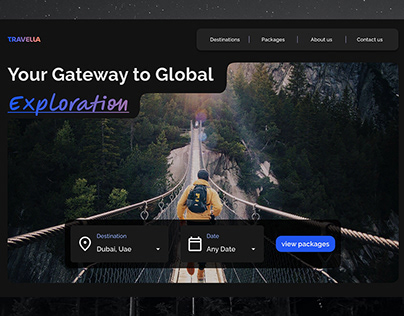 Travel Package booking - Landing Page