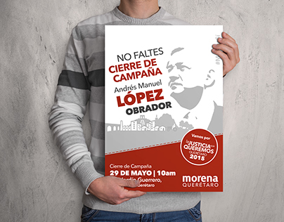 Posters para MORENA Querétaro, AMLO