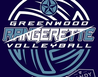 Greenwood Volleyball T-shirt Design