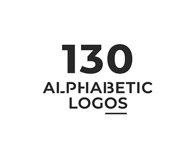 130 Alphabetic Logos