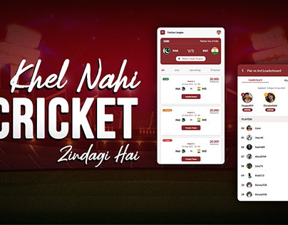 Cricket Live Score & Fantasy League App