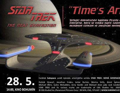 Star Trek TNG: Time's Arrow in cinema (poster)