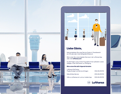 Informationsbildschirme für Flughäfen
