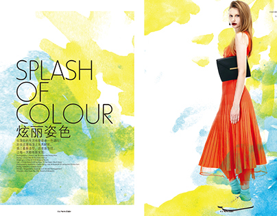 SPLASH OF COLOUR Fashion Editorial NEWTIDE April 2015