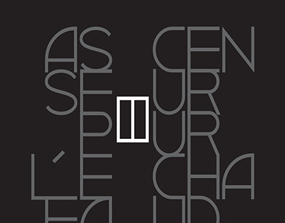 Affiche Typographique - Ascenseur pour l'échafaud
