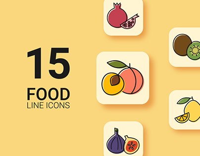 Food line icons set for WEB and Mobile APP