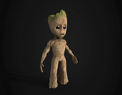Baby Groot Sculpting With ZBrush