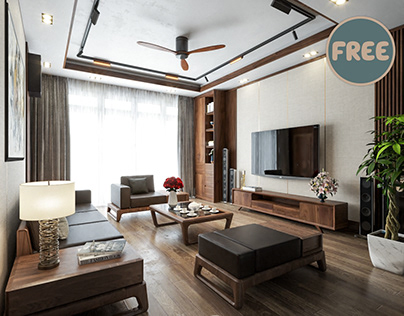 5223. Sketchup Interior Living Room Model Free Download