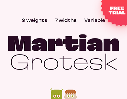 Martian Grotesk typeface