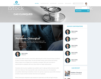 Clinicase - Medical Social Media website