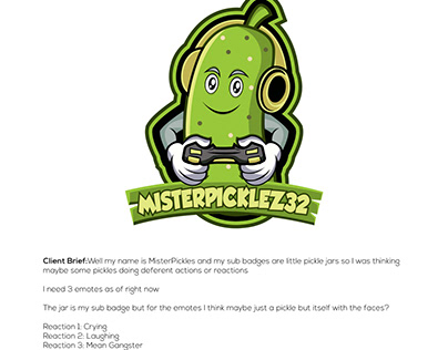 Misterpicklez Twitch Logo Emote & Subscriber Badge