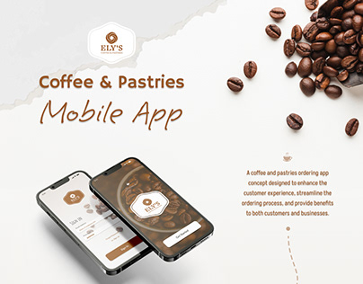 UI/UX | Coffee & Pastries App Concept - Ely's