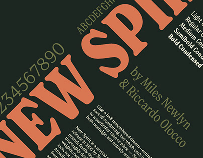 Typographic Poster - New Spirit