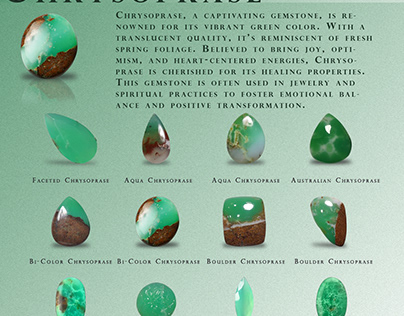 Project thumbnail - Chrysoprase Gemstones,