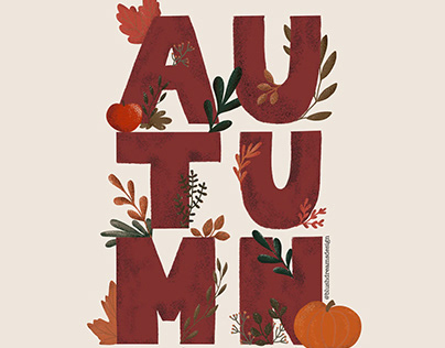 Autumn Lettering and Illustration