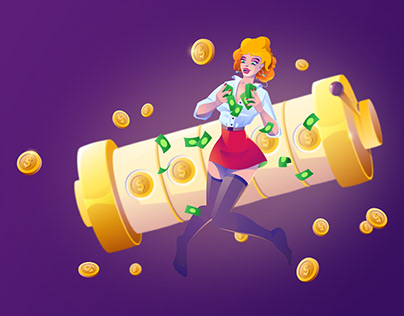 Vector illustration for online casino