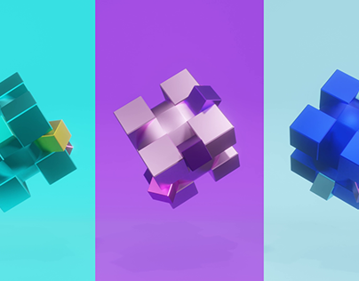 Metal Cubes - 3D Animation