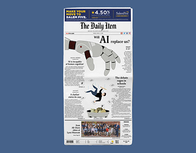 The Daily Item Page A1: “Will AI replace us?”