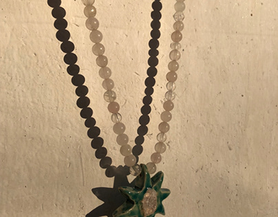 ceramic necklace decoration "Star"