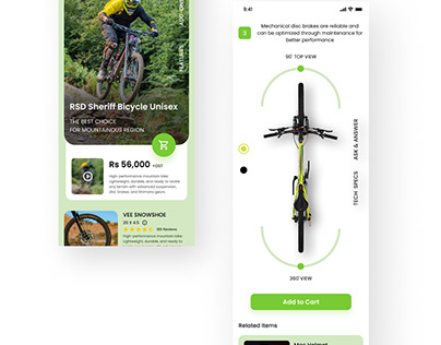 Mountain bicycle application