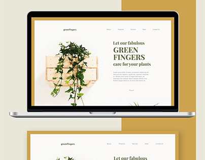 greenfingers. landing page
