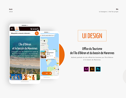 Ile d'Oléron - Marennes: UI design / Art direction