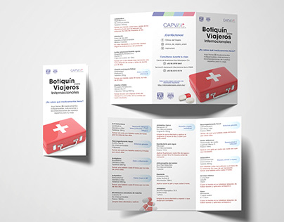 Mockup Traveling First Aid Kit Brochure