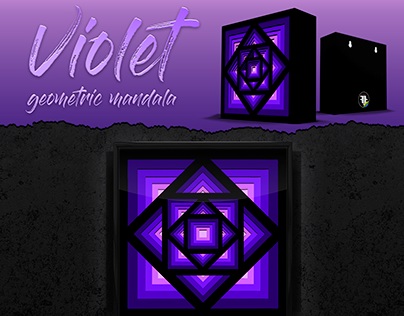 Violet Geometric Mandala