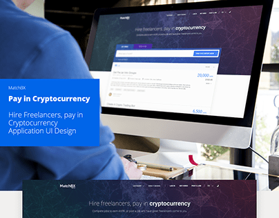 Pay in Cryptocurrency Application UI Design