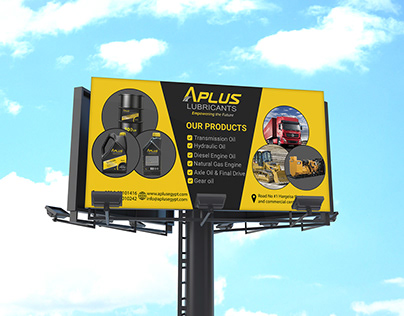 Billboard Design #Aplus Lubricants