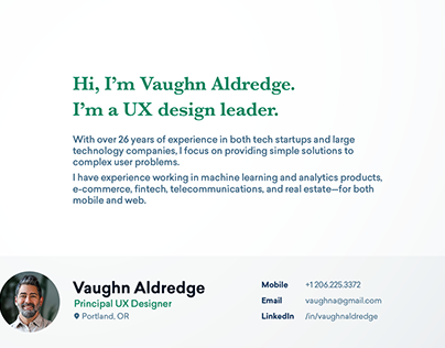 Vaughn Aldredge Portfolio - 2024