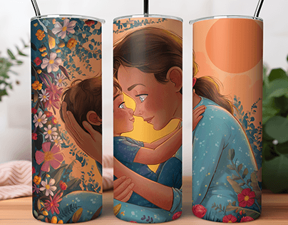 Mom and Baby Tumbler Wrap