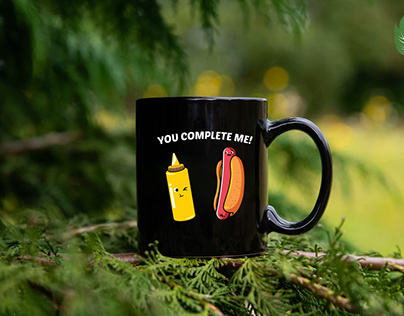 Funny Couples You Complete Me HotDog and Mustard