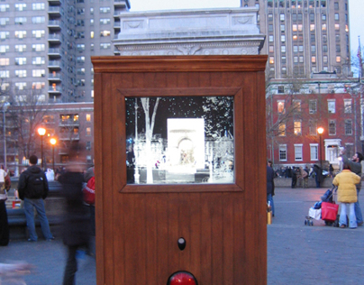 Document - installation in Washington Square Park, NY
