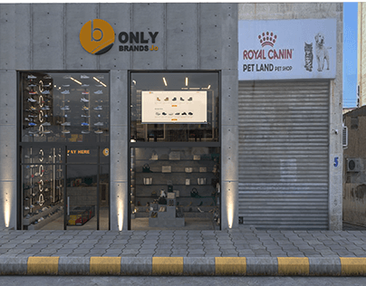 Industrial style commercial store design