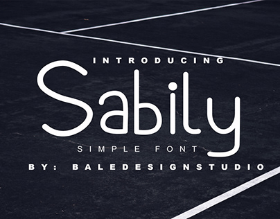 Sabily Font Design