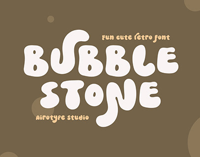 Bubble Stone - Cute Retro Font